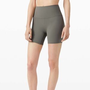 Lululemon Align Pant Biker Short 6” Gray Sage